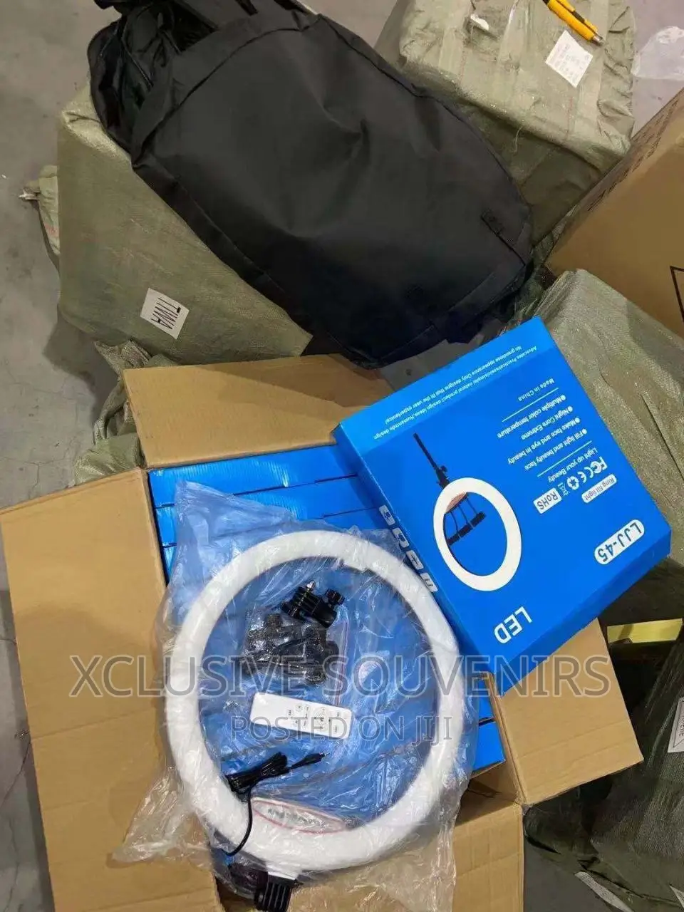 18” Led Ring Light Kit With Tripod Stand And Remote Control