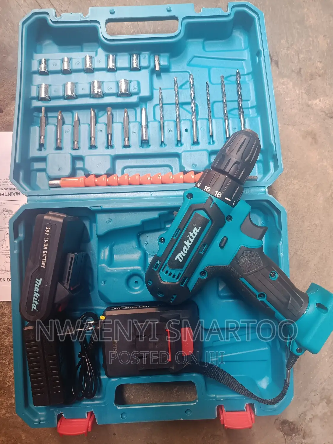 Double Battery Makita 36v Drilling Machine