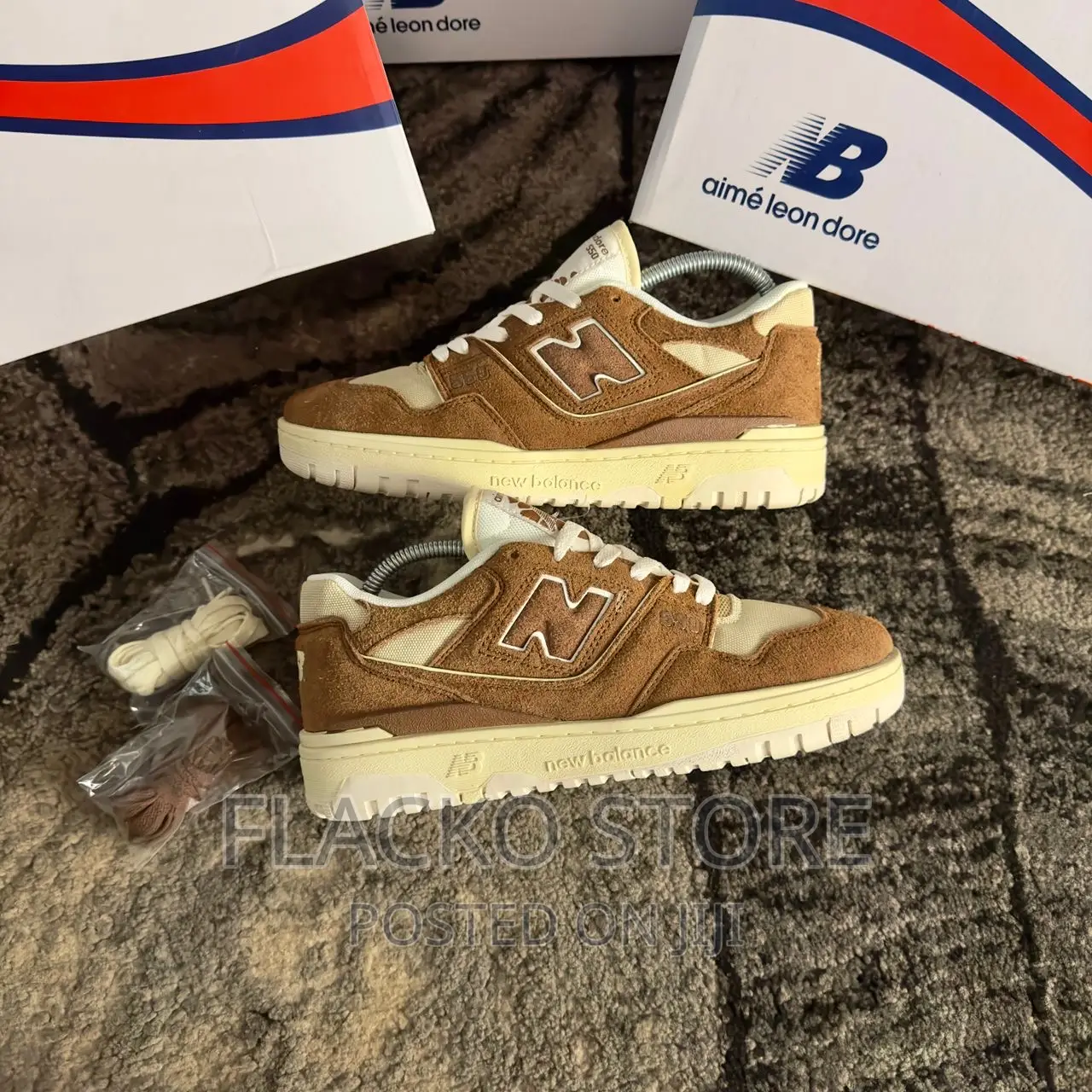 Original New Balance 550 X Aime Leon Dore Brown Sneakers