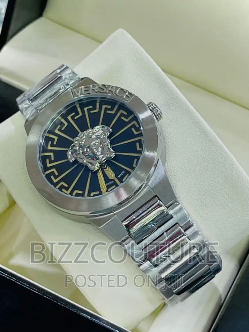 Original VERSACE Silver Chain Watch Available in Store