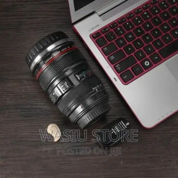 Plastic Round Camera Lens Mug