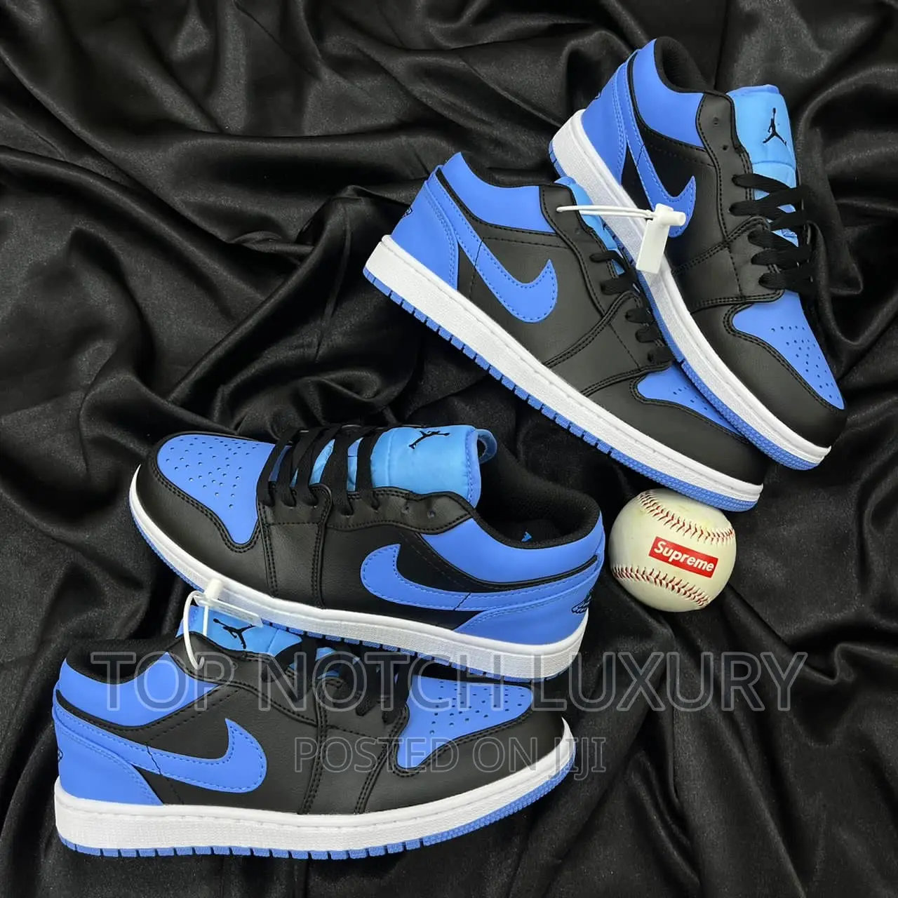*Air Jordan 1 Low Black University Blue