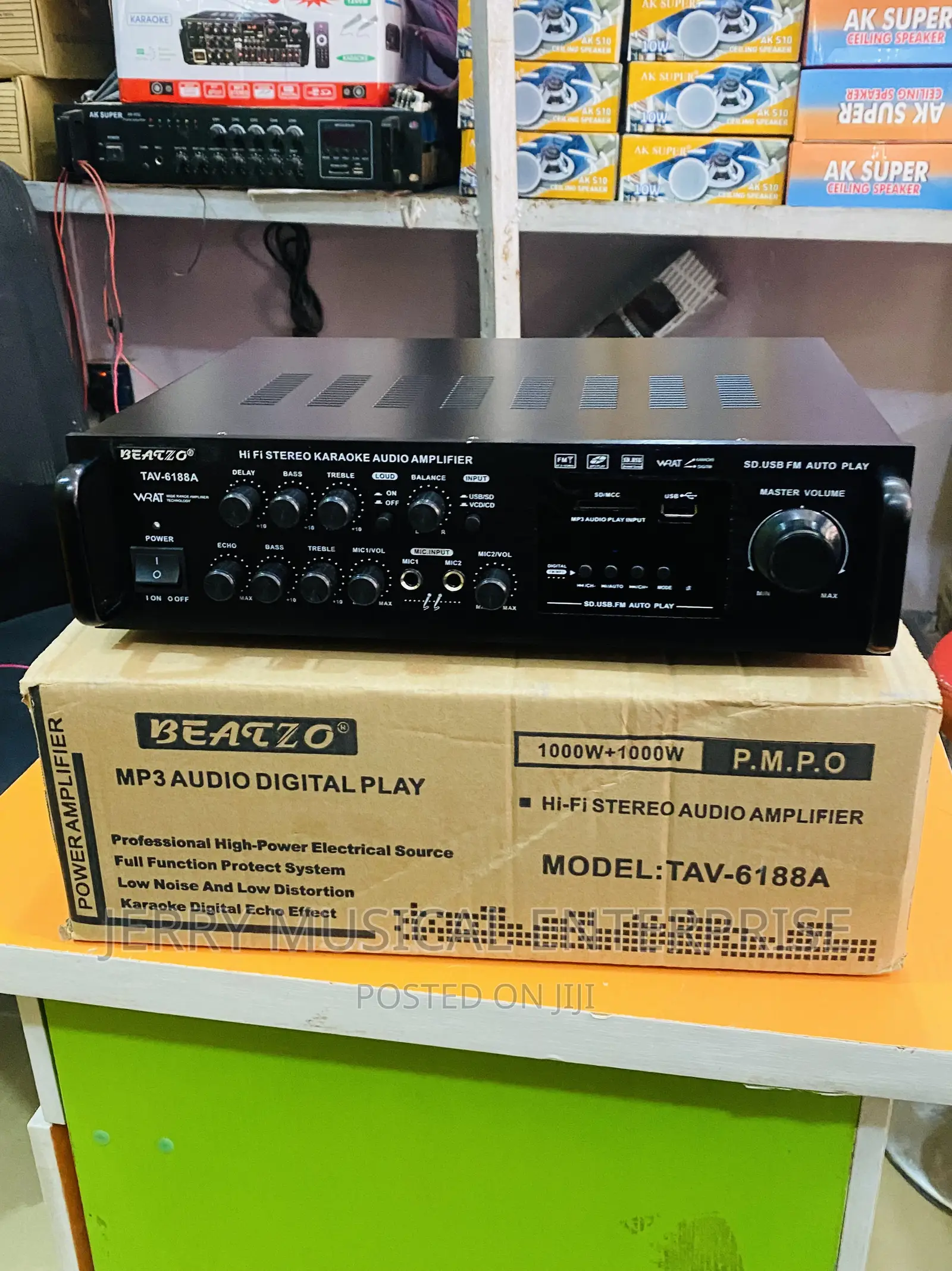 Table Amplifier For Ceiling/Pop Speakers