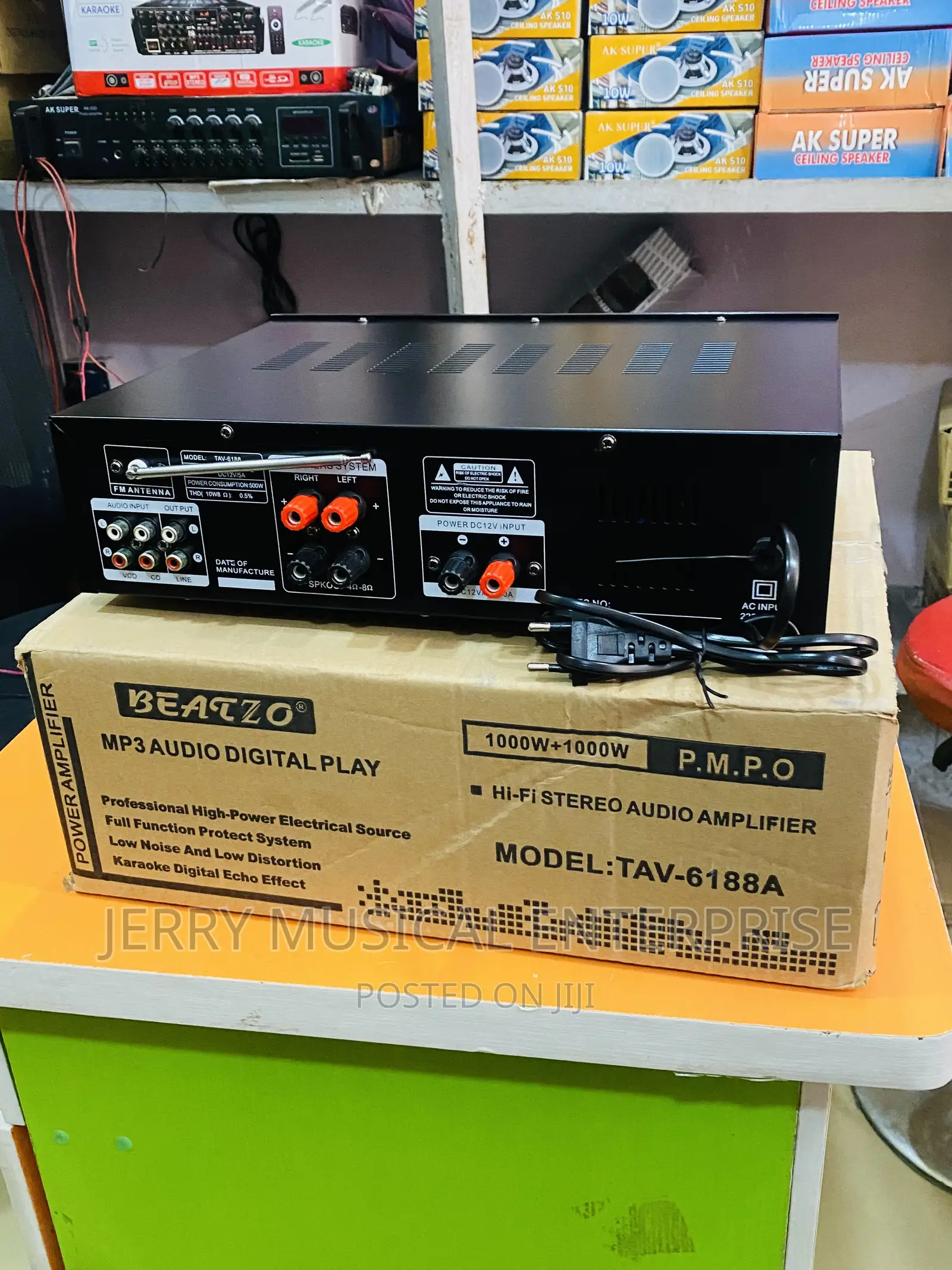 Table Amplifier For Ceiling/Pop Speakers