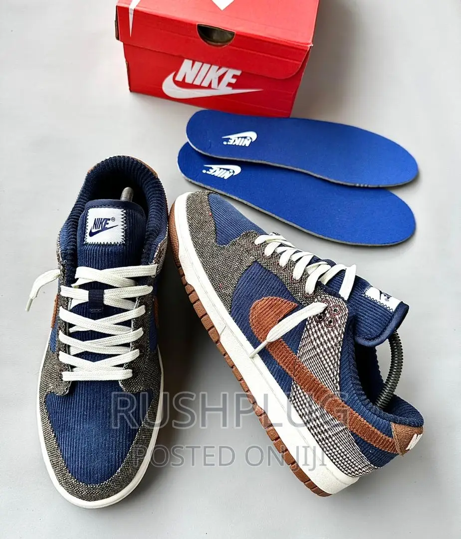 Nike Sb Dunk Low PRO Tweed Midnight Corduroy Sneakers