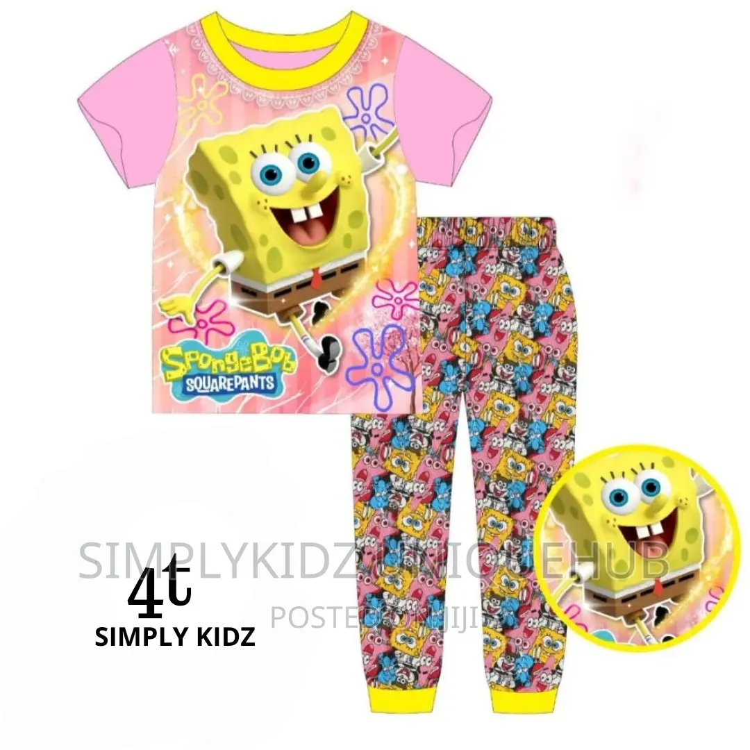 Sponge Bob Cartoon Character Pyjamas