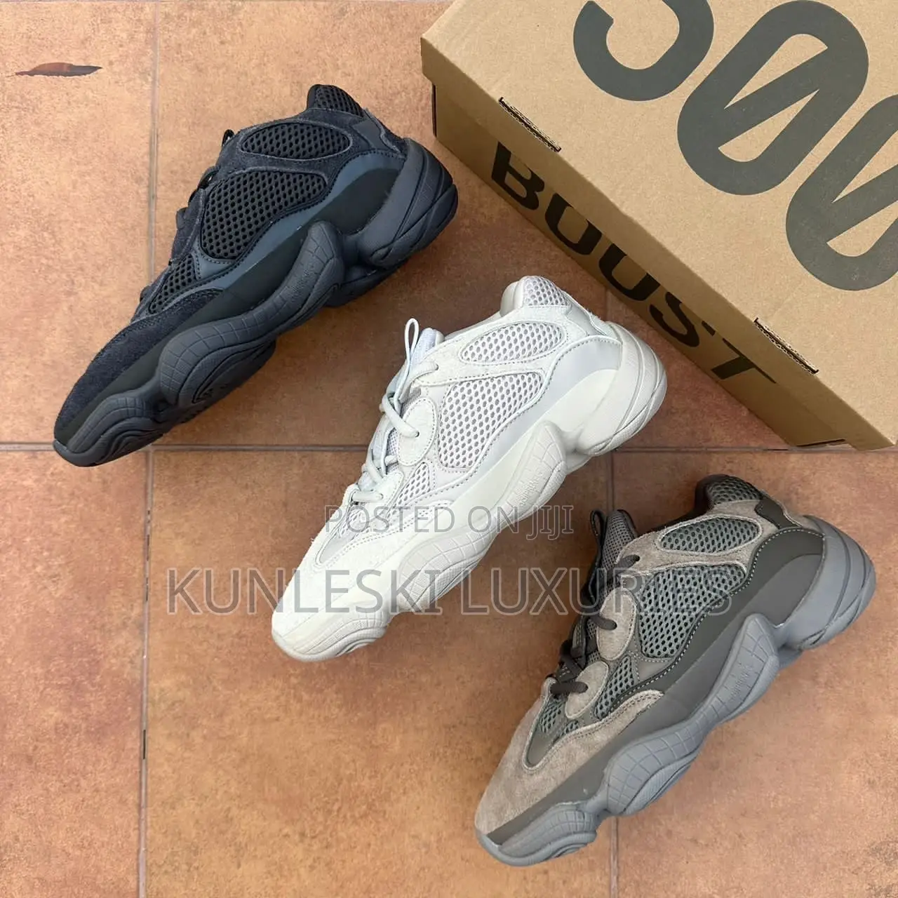 Original Adidas Yeezy 500 Desert Rat Sneakers