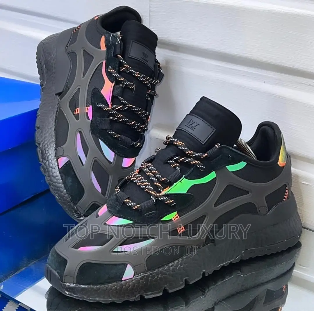 Original Adidas Ivy Park Black/Glow Men Women Sneakers