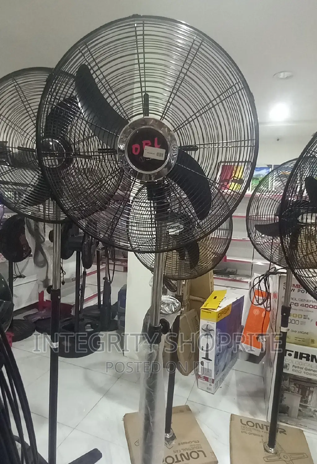 Orl 20inch Industrial Standing Fan Black