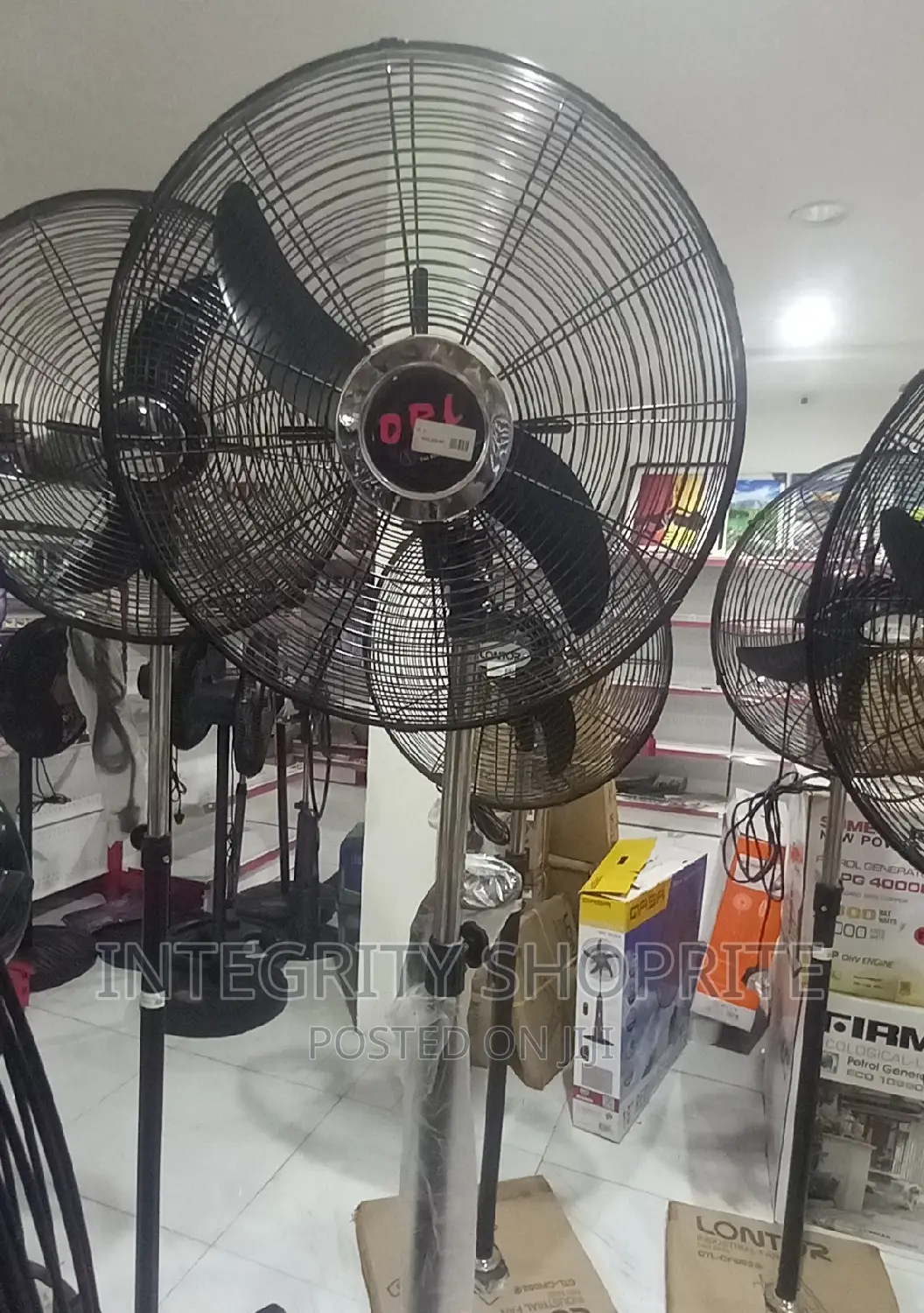 Orl 20inch Industrial Standing Fan Black