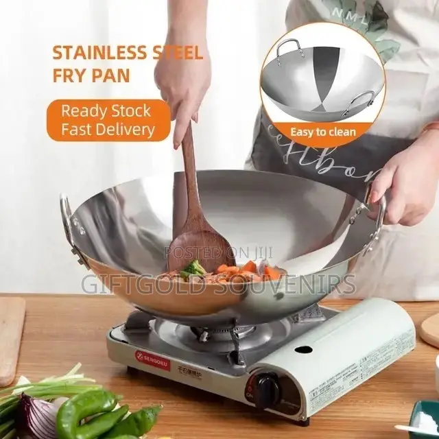 70cm Professional Stainless Wok