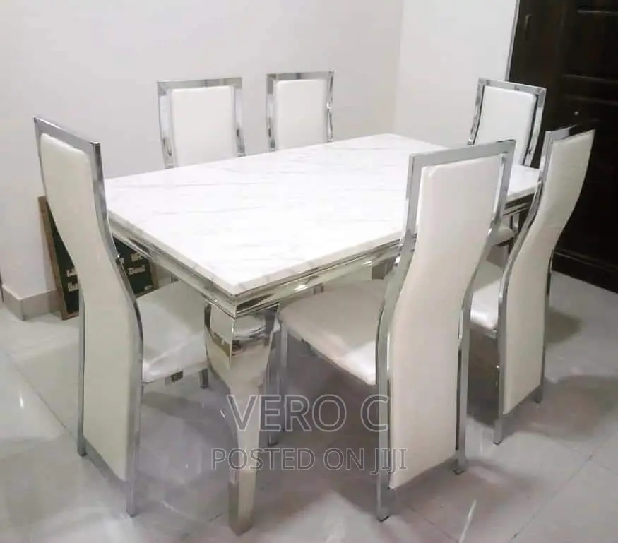 Marble Top Dining Table and Chairs