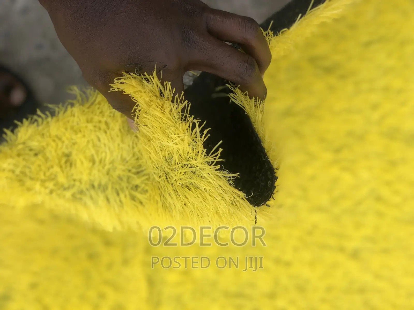 Yellow Color Grass Rugs (We Sell Per Sqm)