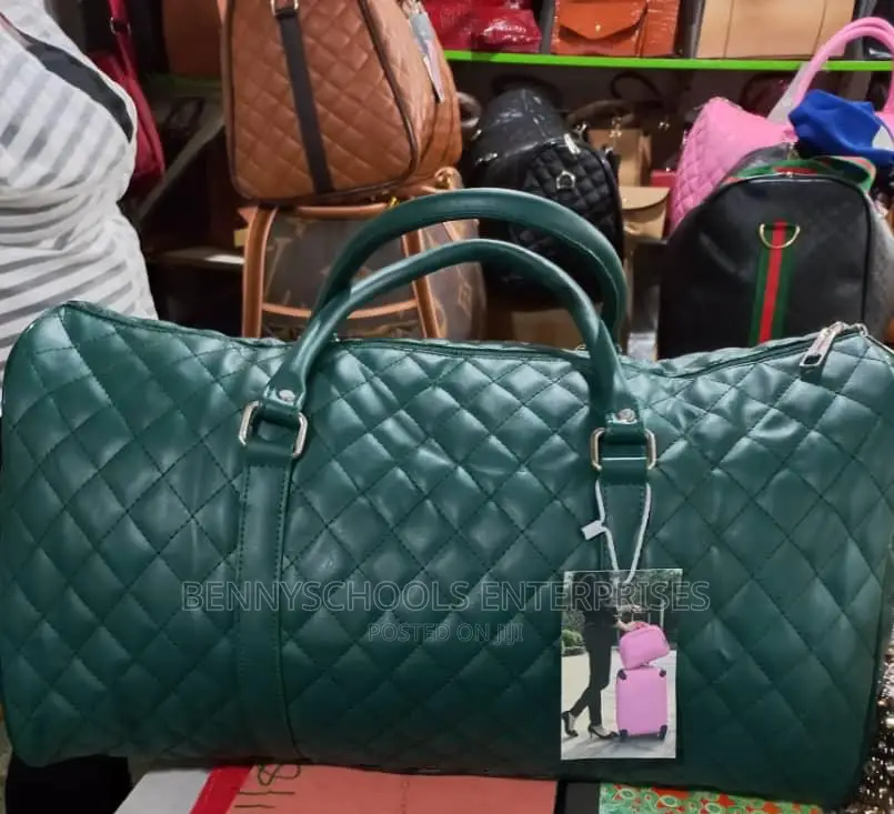 Channel Leather Travelling Luggage Bag and Duffle Bag