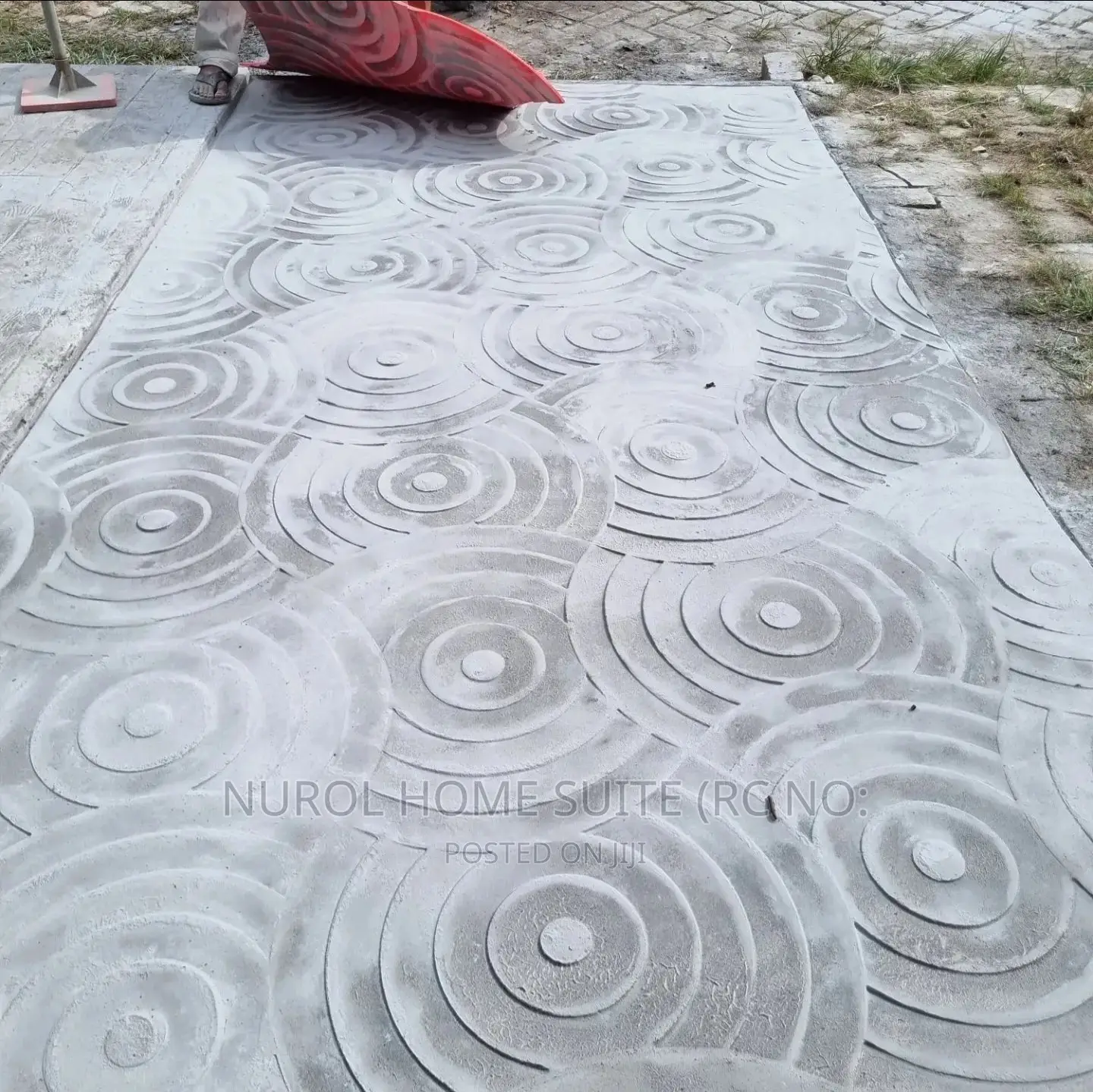 Modern Stamped Floor Installation