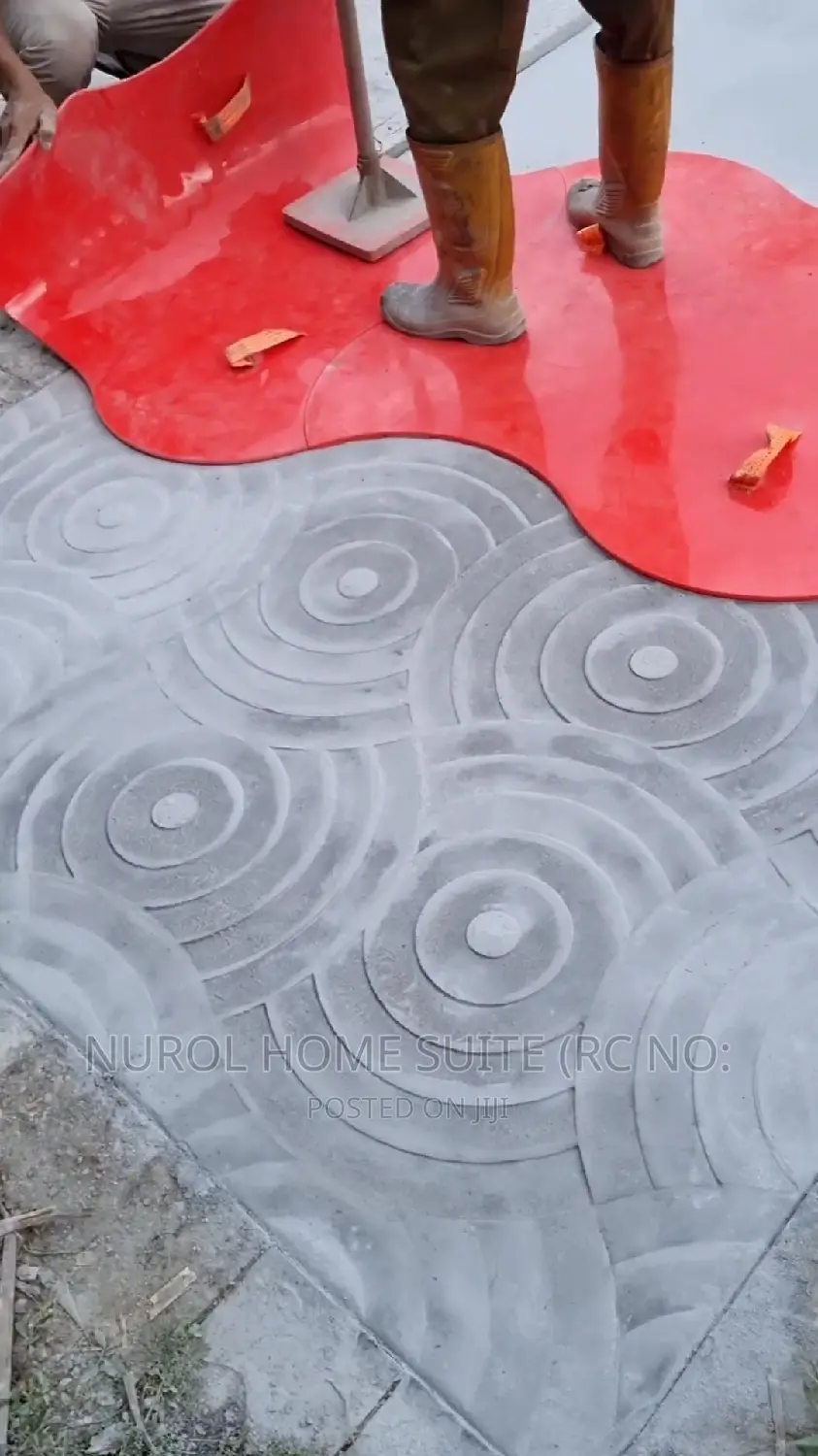 Modern Stamped Floor Installation