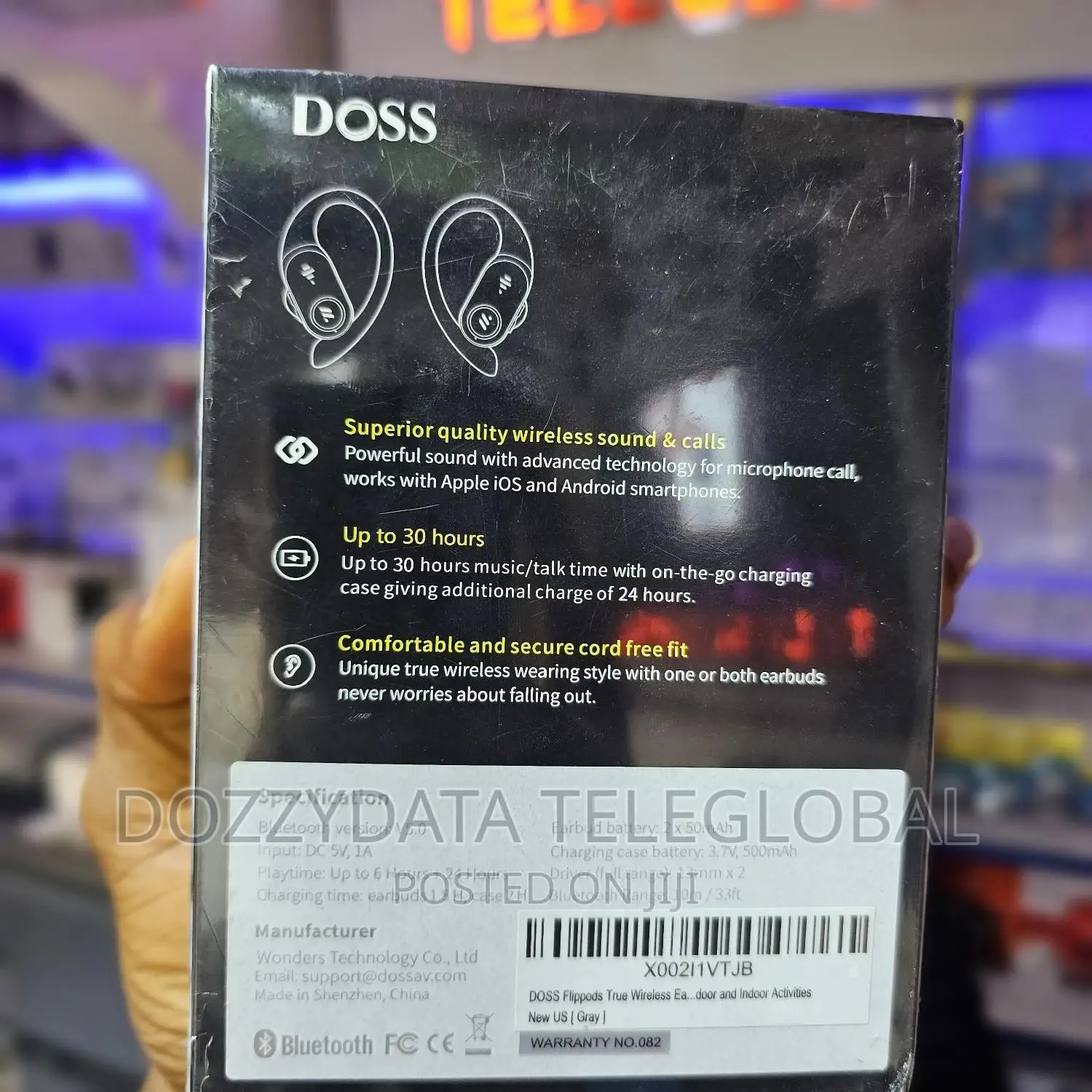 Doss Flippods True Wireless Sports Earbuds