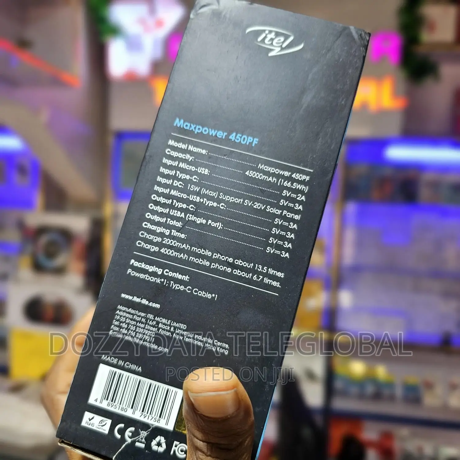 Greenew Itel 45000mah Potable Powerbank Larger Capacity