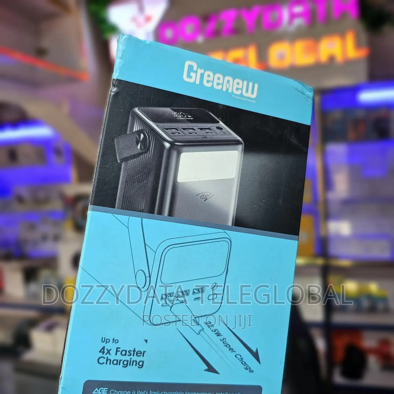 Itel Greenew Powerbank - 60000mah - Black