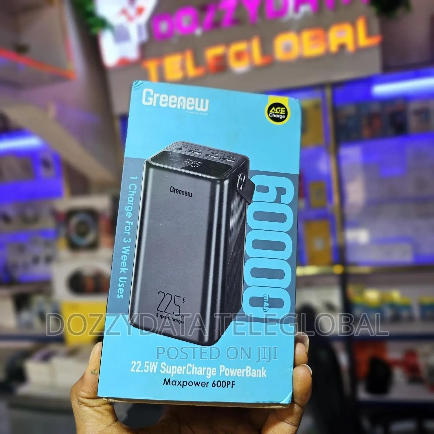 Itel 60,000mah Fast Charging Digital Power Bank -2 Inputs
