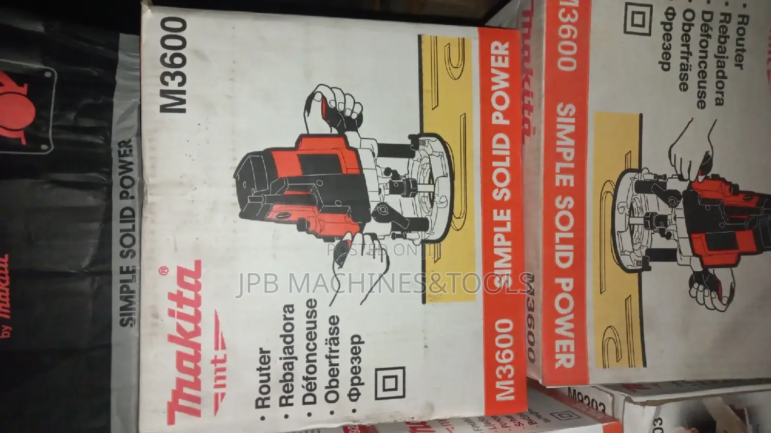Original Makita Router 1650watts 12mm,8mm,6mm Bit Adapter