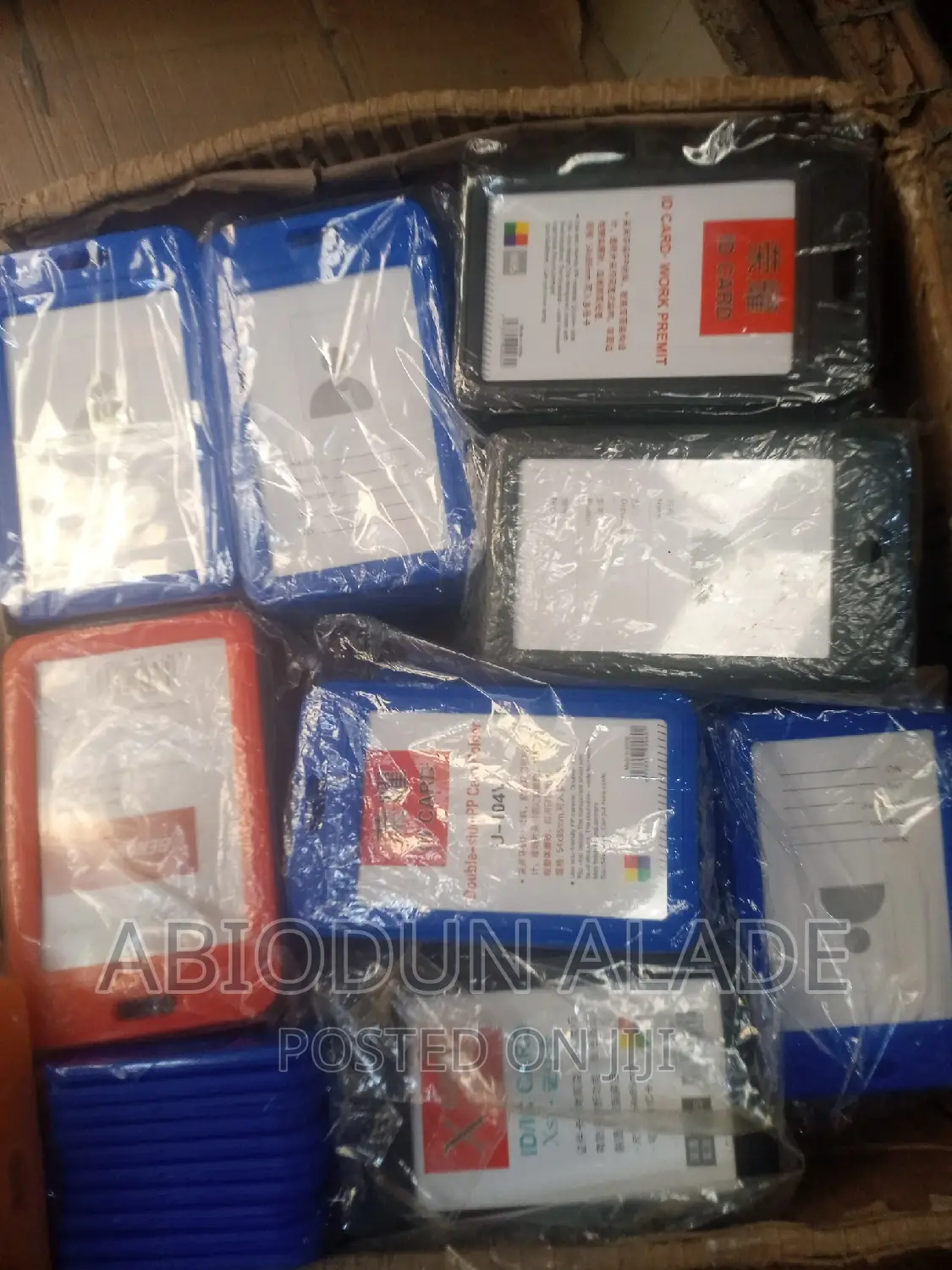 Original Plastic Id Card Holder 10 Pieces