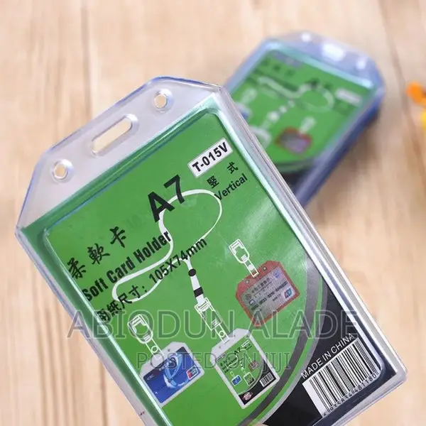 Original Transparent Id Card Holder 10 Pieces