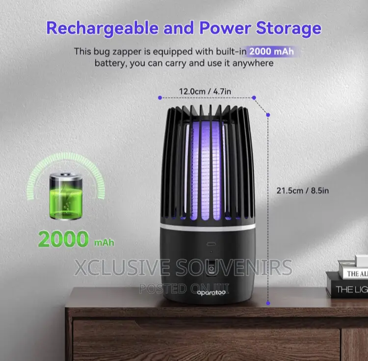 Rechargeable Bug Zapper, Mosquito Zapper With LED Light
