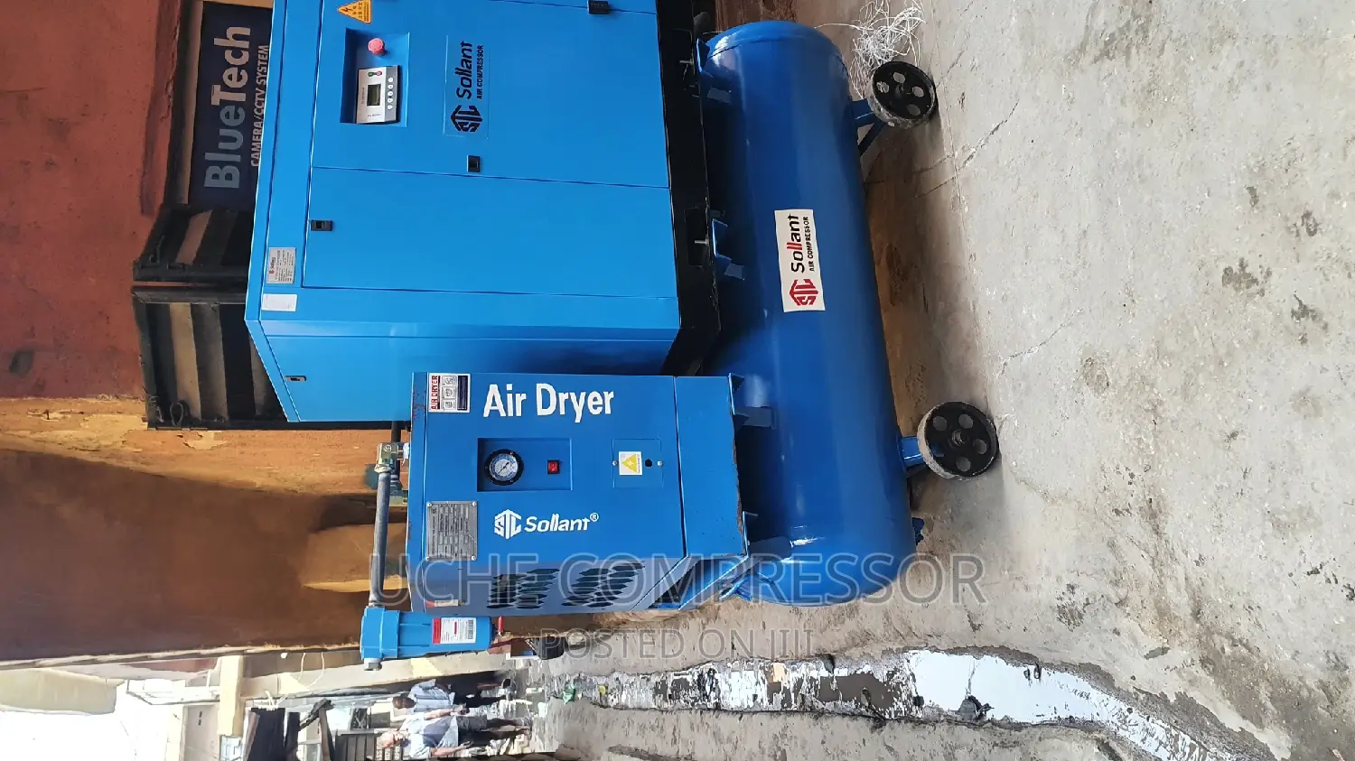 Screw Air Compressor 25hp 18.5kw 10bar