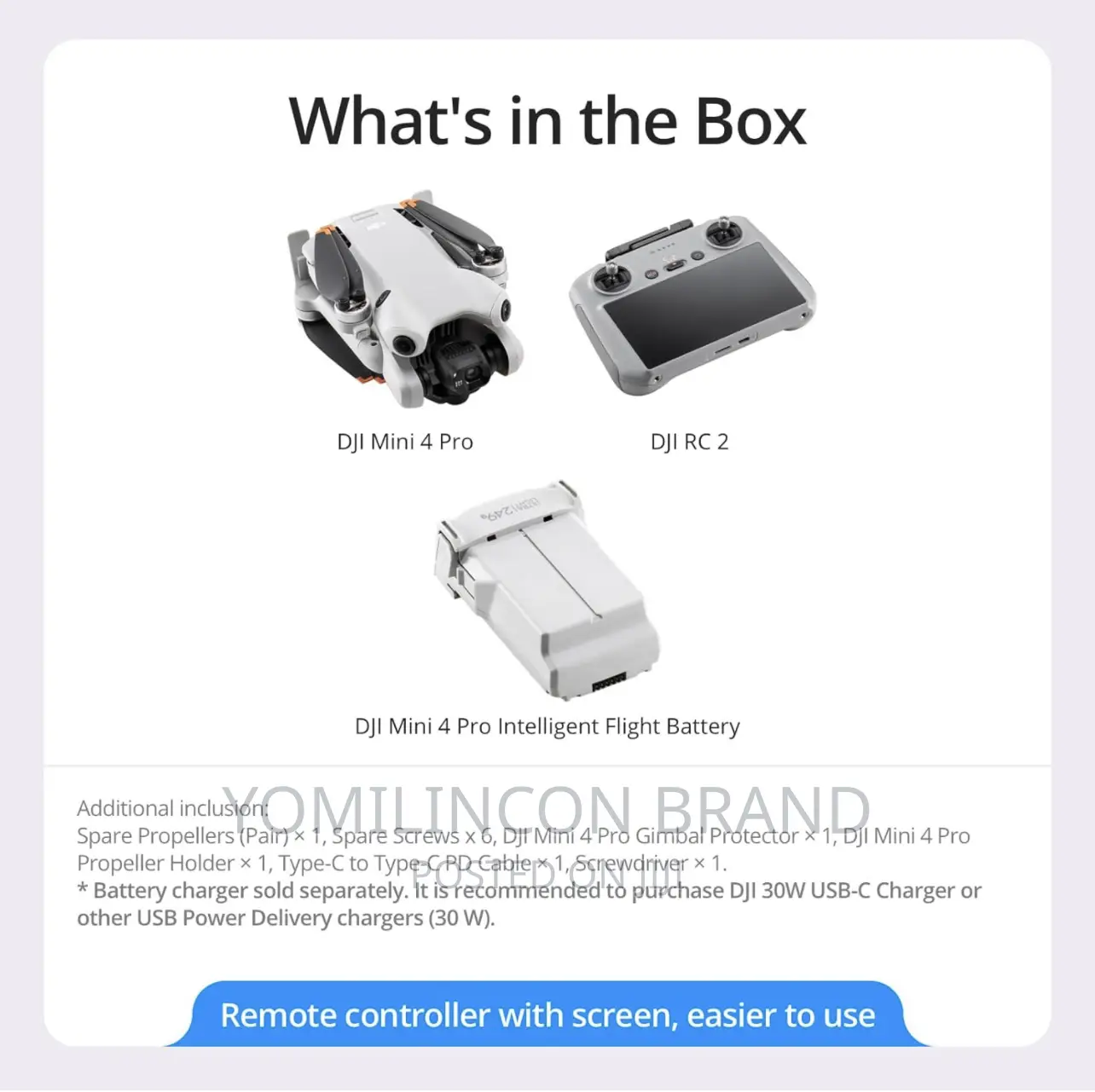 DJI Mini 4 Pro (DJI RC 2), Folding Mini-Drone