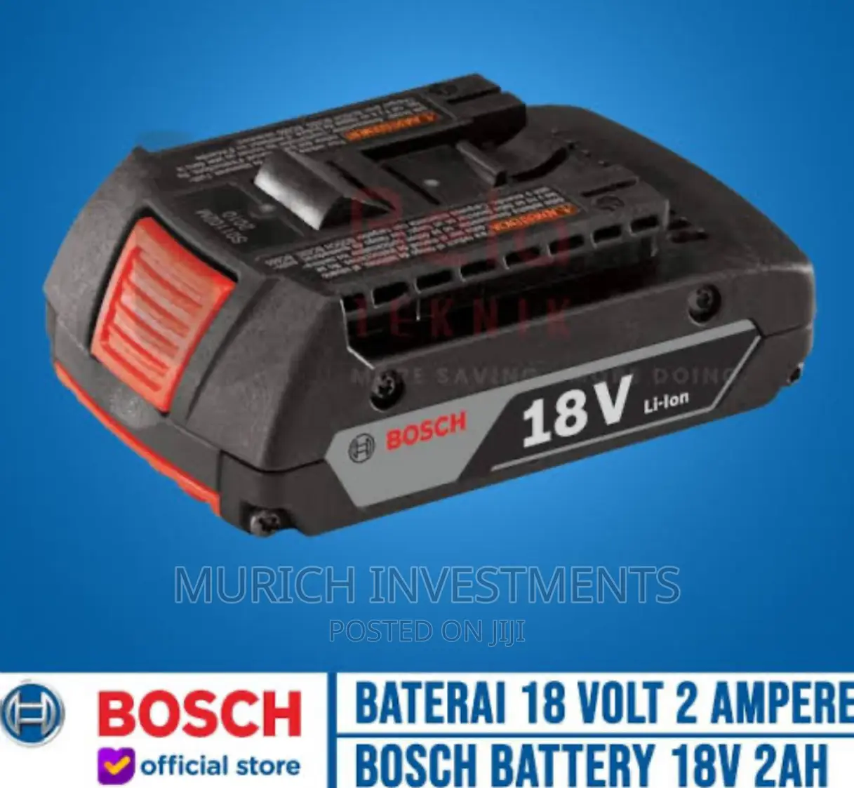 Bosch Battery 18V 2ah Battery Cordless Lithium Ion GBA 18V