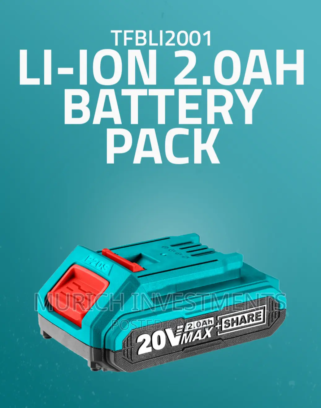 Totalbattery Pack 20 V Lithium-ion Total-tfbli2001