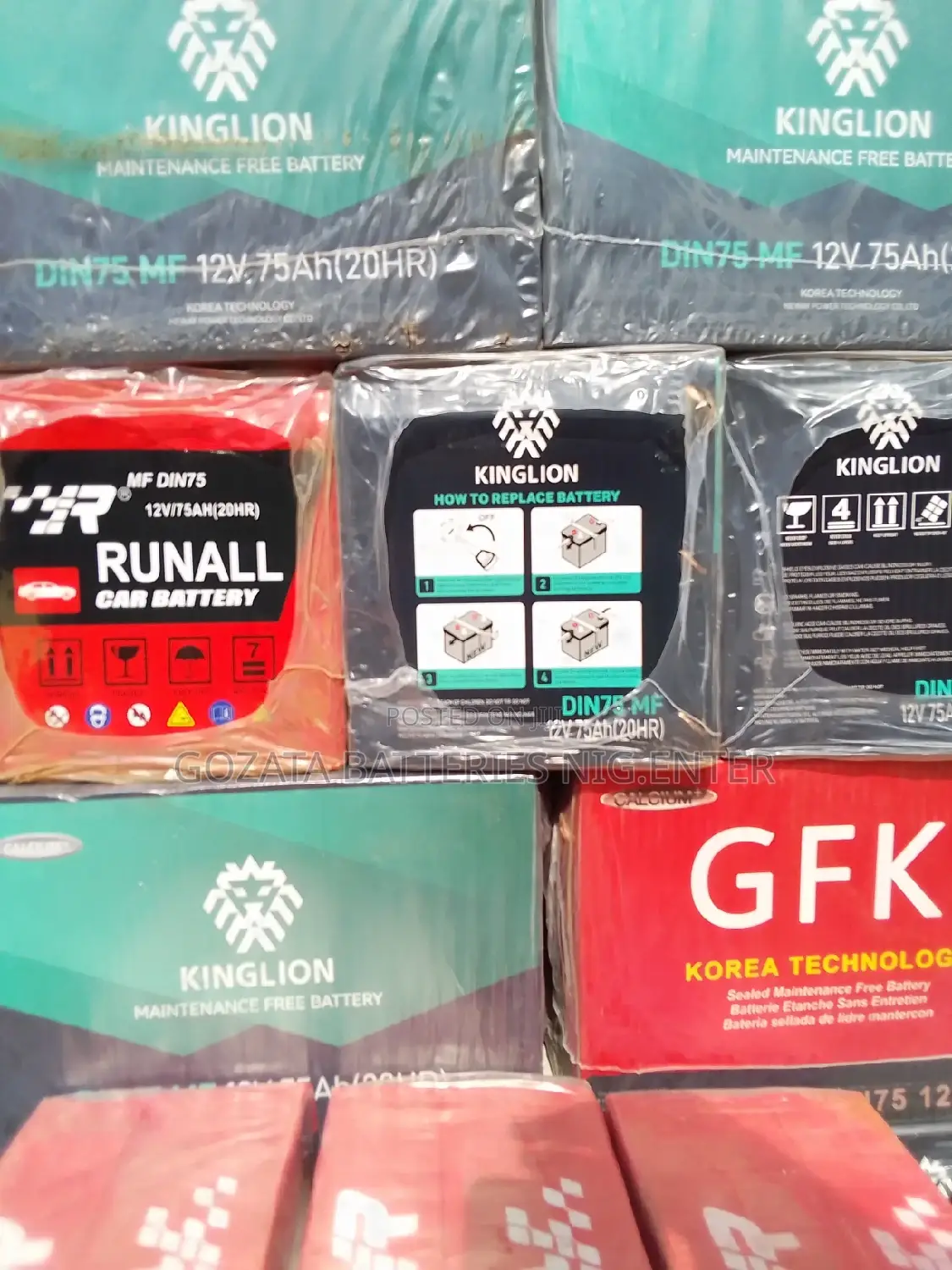 We Sell Quality Car Battery 75ah With 1year Guarantee