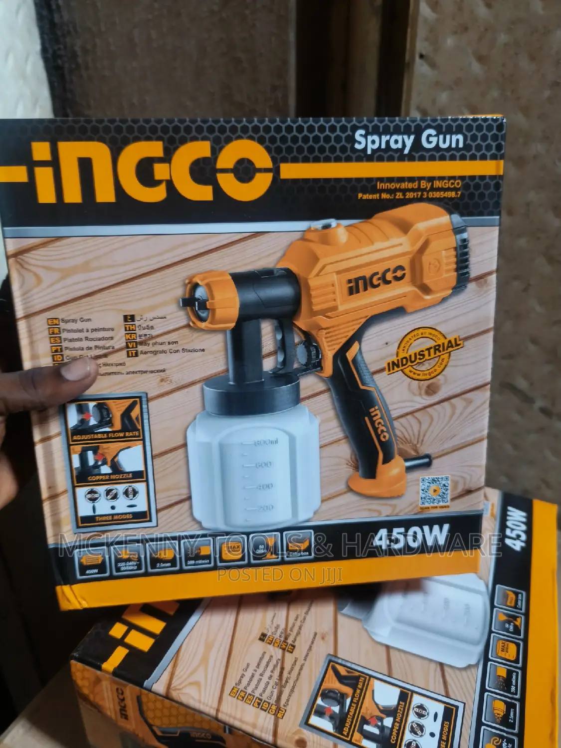 Ingco SPG3508 450W HVLP Electric Spray Paint Gun Total Power