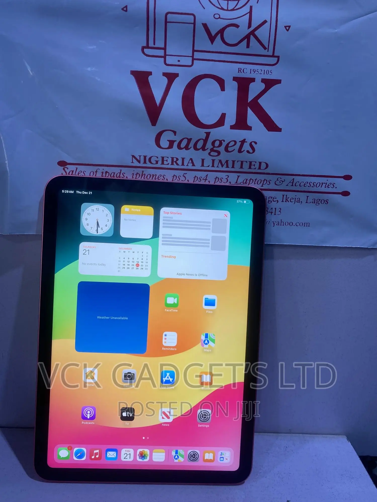 New Apple iPad (2022) 64 GB Pink