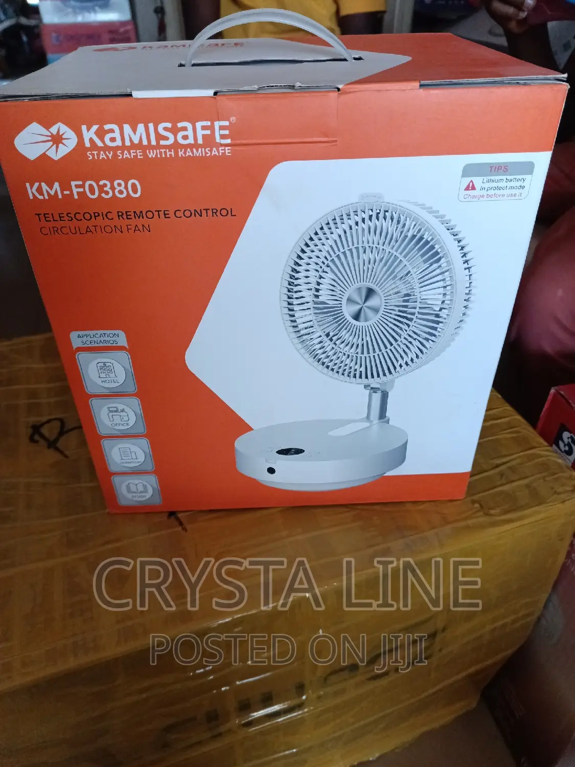 Km-F0380 Kamisafe Rechargeable Fan