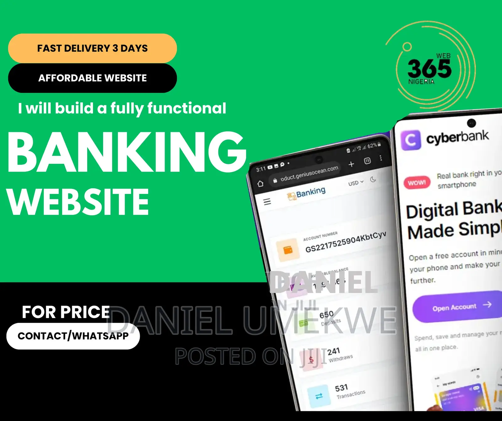 We Build Online Banking Websites in 3 Days + Logo for Free