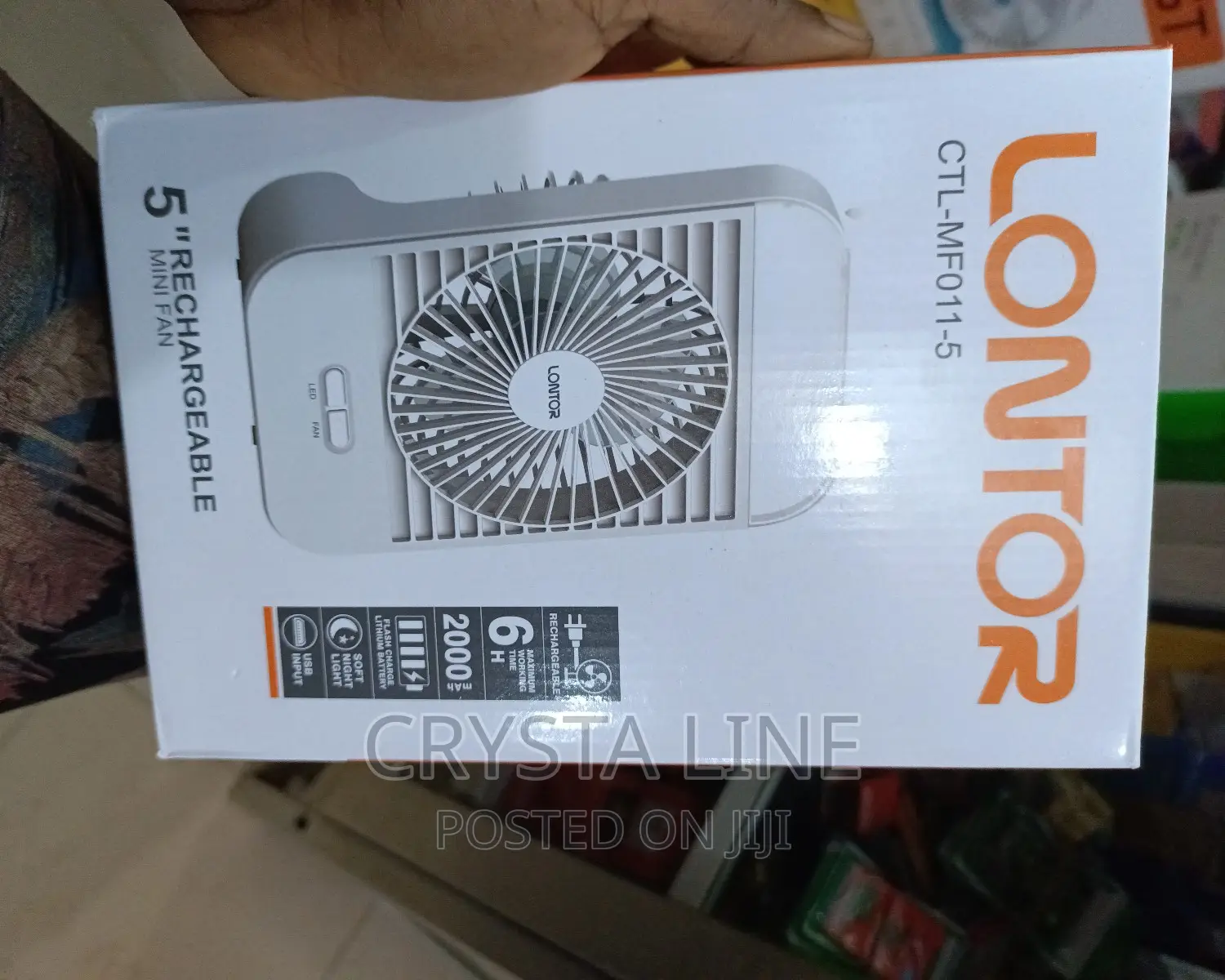 Lontor Mini Rechargeable Fan