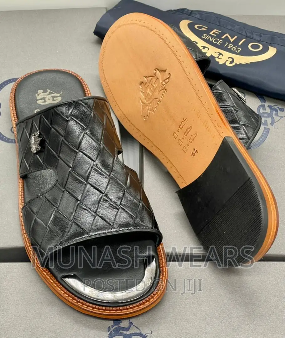 Pure Italian Leather Genio Slipers
