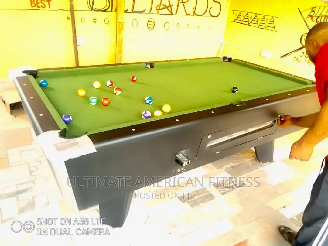 Marble Snooker Pool Table With Coin Operated