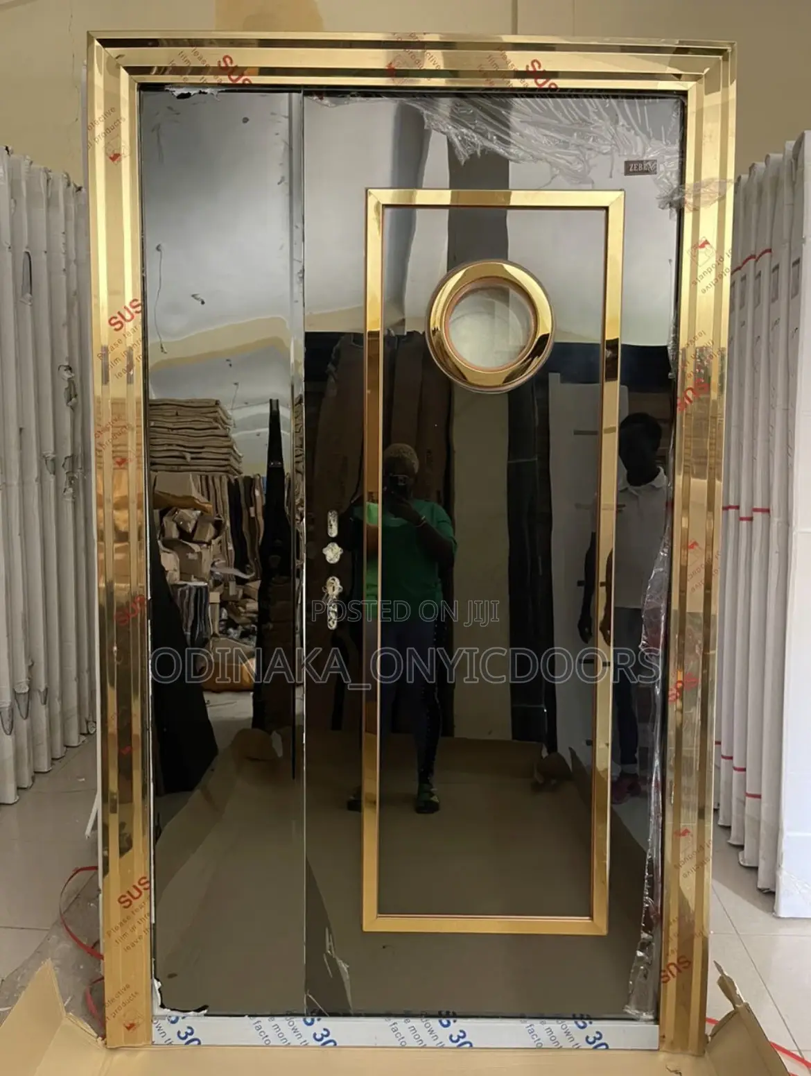 7ft by 4ft German Antitrust Steel (Black and Gold Design)