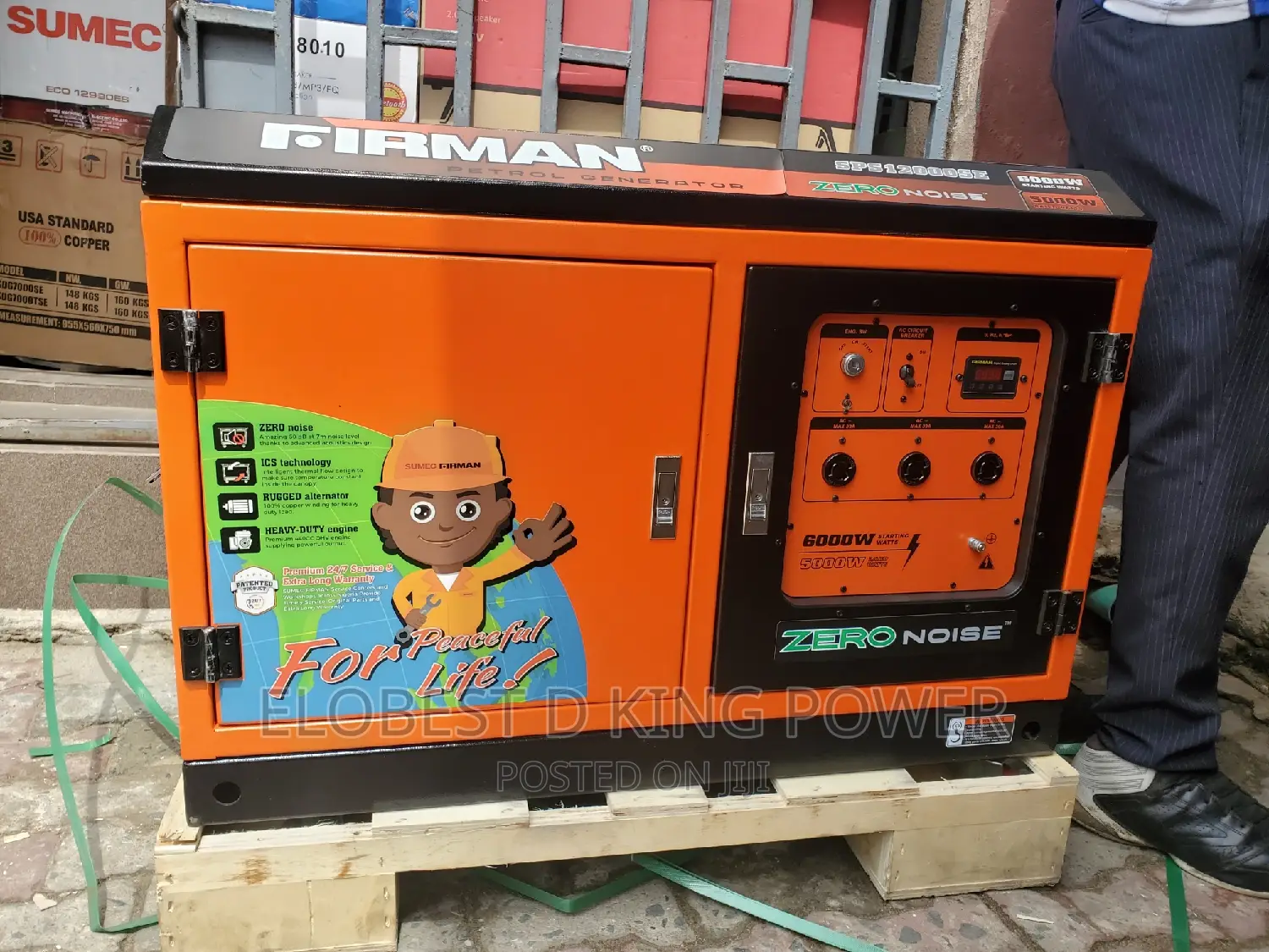 10kva Firman Zero Noise Soundproof Generator 100% Copper