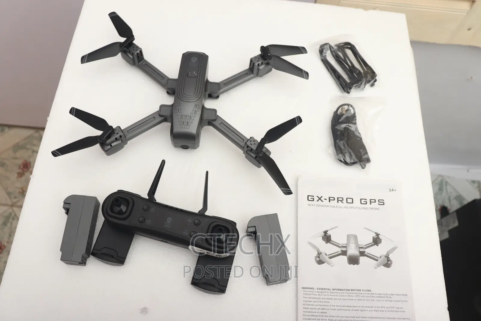 Gx-Pro GPS Full Hd Folding Drone Case Extra Battery
