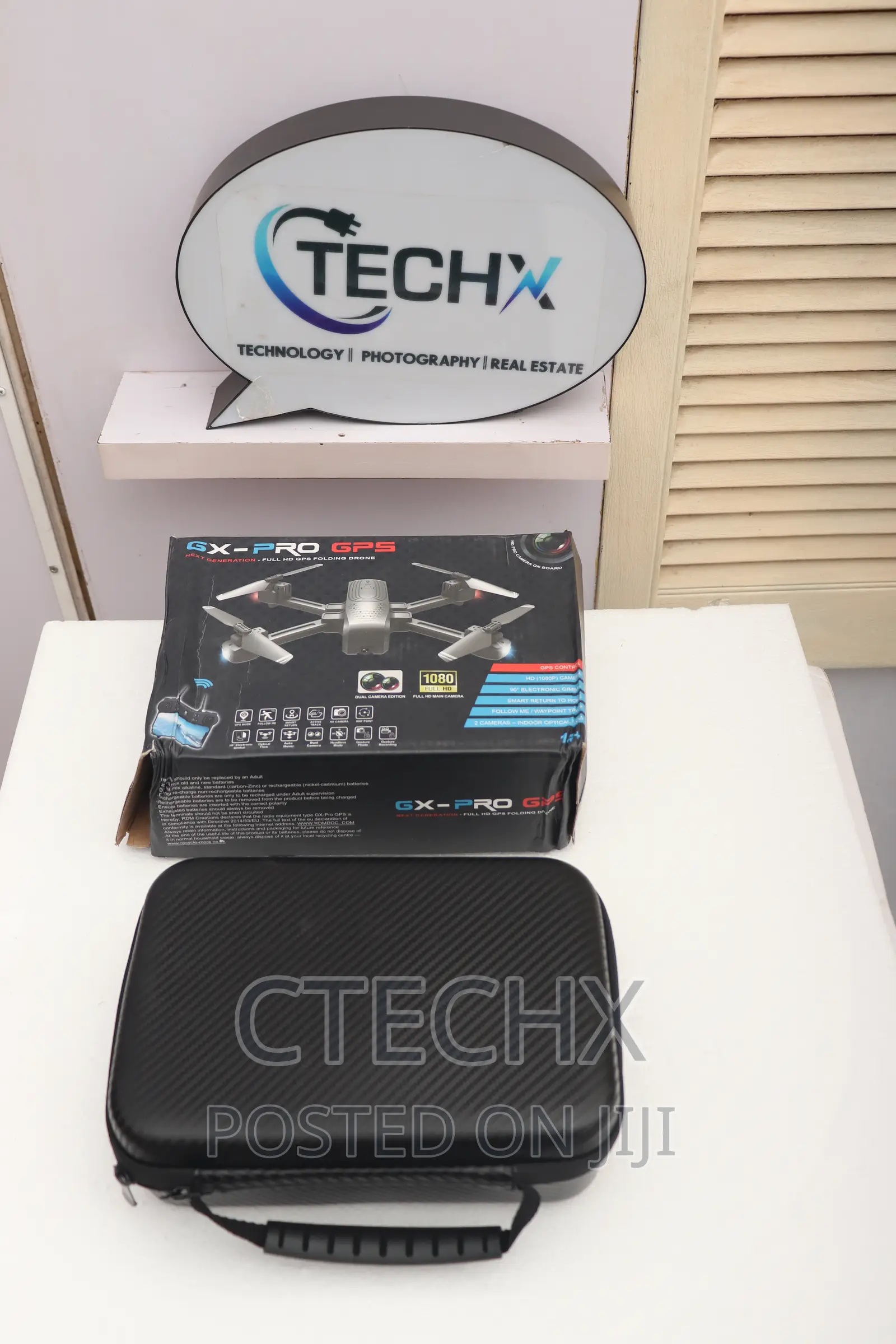 Gx-Pro GPS Full Hd Folding Drone Case Extra Battery