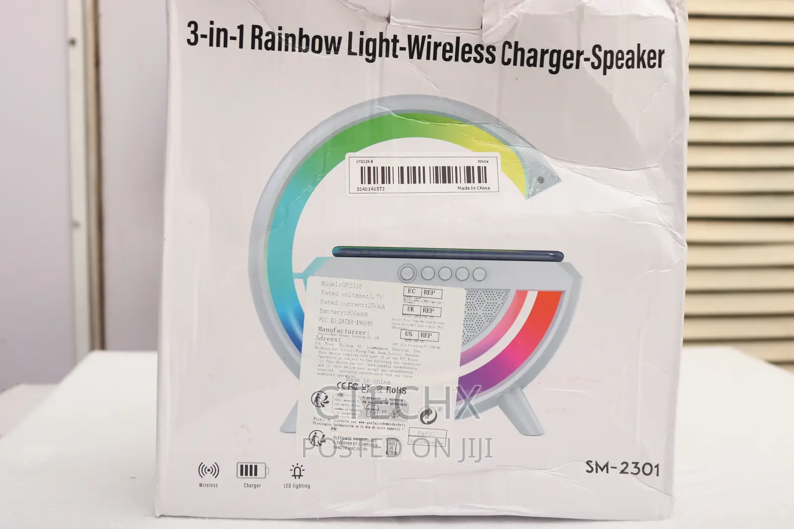 3-in-1 Rainbow Light - Wireless Charger/Speaker