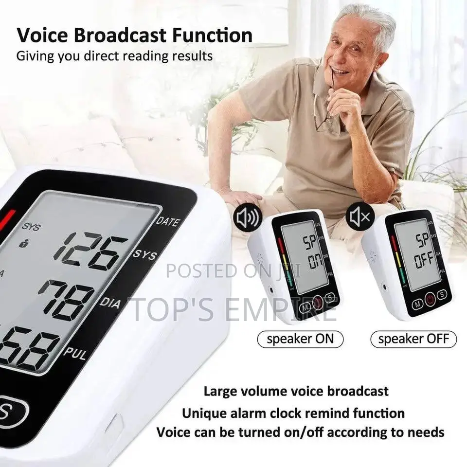 Blood Pressure Monitor With Voice
