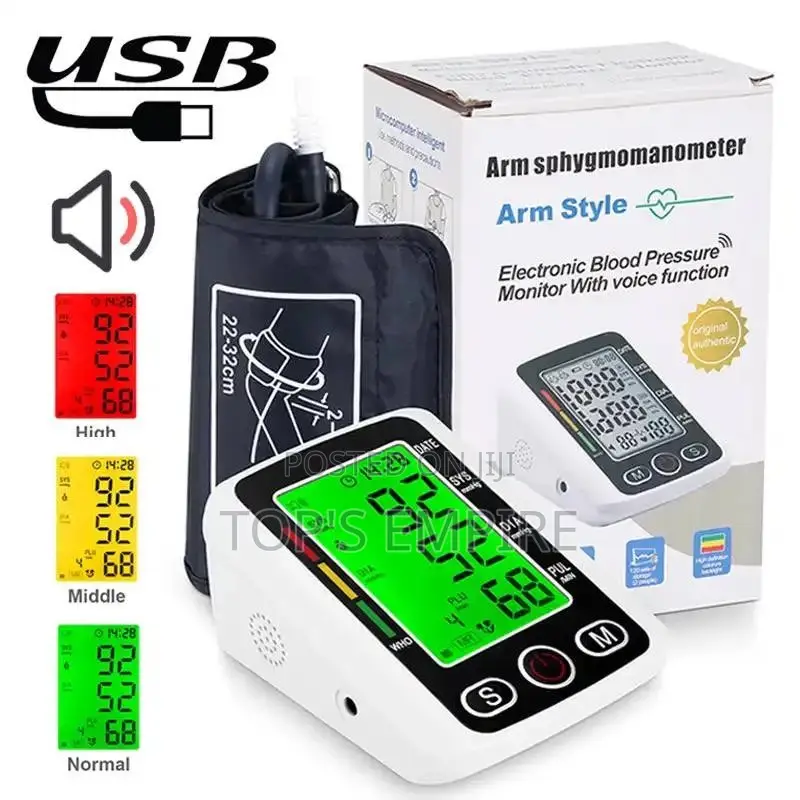 Blood Pressure Monitor With Voice