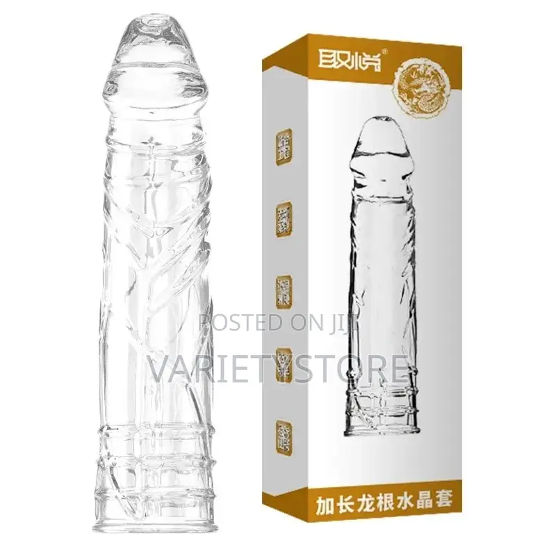 Delay Reusable Condom Penis Extender Sleeves Sex Toys