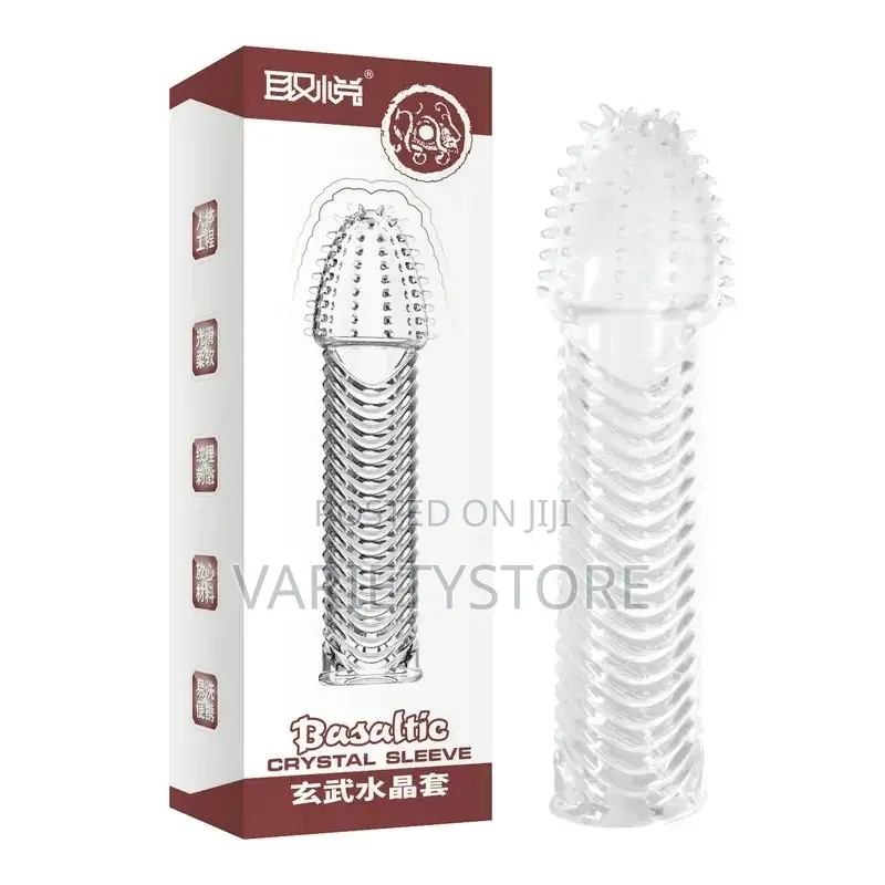 Delay Reusable Condom Penis Extender Sleeves Sex Toys