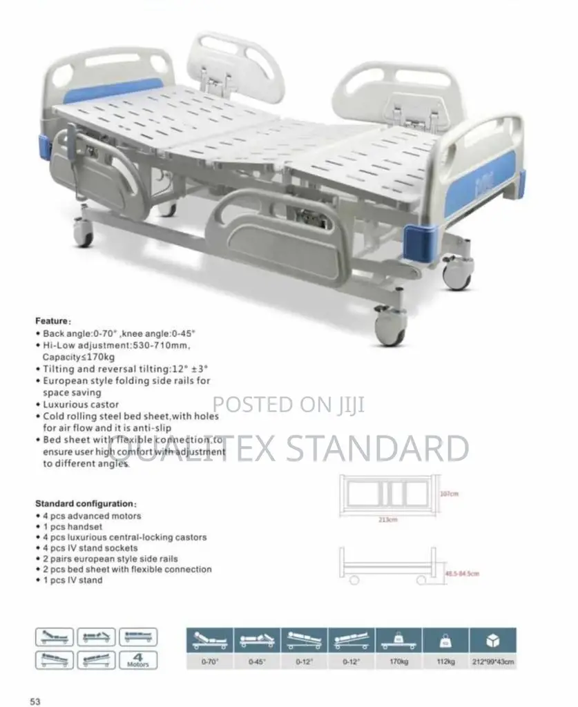 170kg 3 Function Electric Hospital Bed
